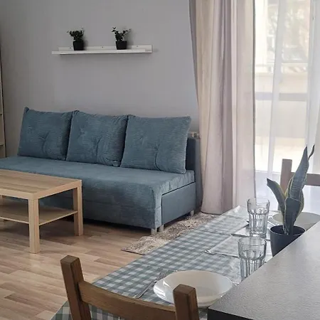 Przytulny W Centrum Z Tarasem דירה